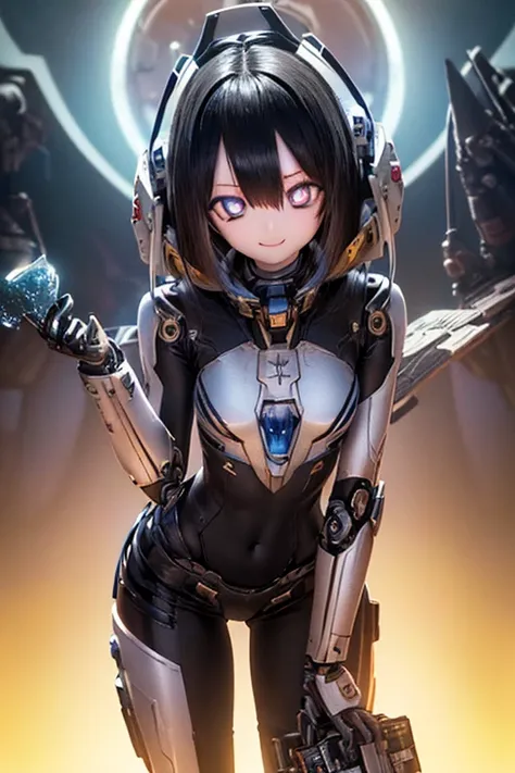 (SFW:2), photorealistic, realistic photo, 8k, ((highest quality)), ((masterpiece)), (extremely detailed), kukolnydom, doll, mecha musume, mechanical parts, (robot joints, bodysuit, head gear), (cowboy shot, spaceship room, mature woman, 21yo, 21_years_old,...