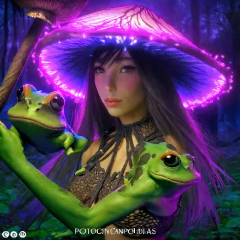 a beautiful female warrior mushroom, detailed facial features, (best quality,4k,8k,highres,masterpiece:1.2),ultra-detailed,(realistic,photorealistic,photo-realistic:1.37),1girl,beautiful detailed eyes,beautiful detailed lips,extremely detailed eyes and fac...