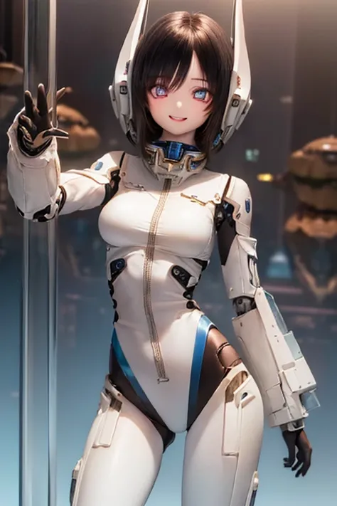 (SFW:2), photorealistic, realistic photo, 8k, ((highest quality)), ((masterpiece)), (extremely detailed), kukolnydom, doll, mecha musume, mechanical parts, (robot joints, bodysuit, head gear), (cowboy shot, spaceship room, mature woman, 21yo, 21_years_old,...