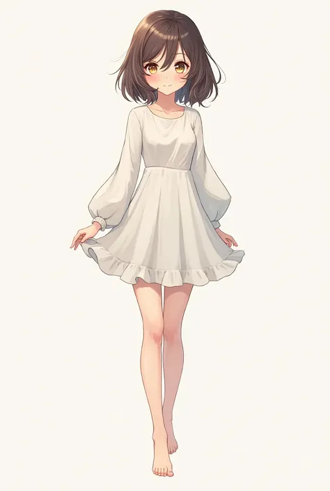 crsrjrle878c73cqc2a0 1 girl, Very detailed, Medium Hair, smile, Simple Background, Character Design画, anime, Character Design, Long, slender legs,Clean atmosphere
