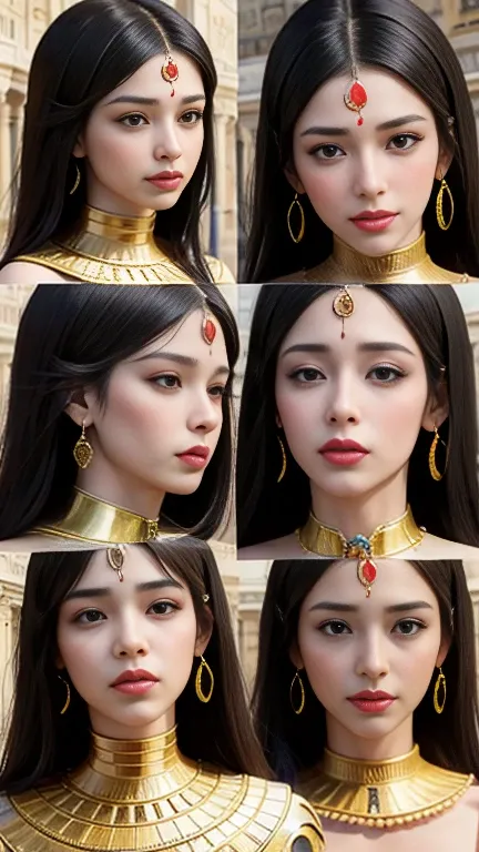 Egyptian women、、software.Incredible proportions、Captivating beauty、Western style、9 heads,(Best Quality, masterpiece:1.4), (realism:1.2), (Realistic:1.2), (Absurd:1.2), (Realistic:1.3), One person&#39;S,Realistic Skin,One personで,( とてもBig Eyes,Attention to ...