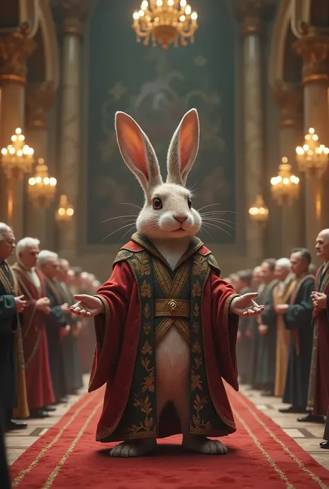 You are invited to the grand ceremony, said the old rabbit.