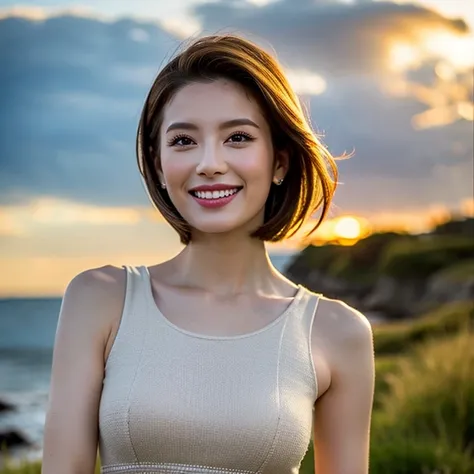 (Realistic, 超Realistic:1.4), 16K HDR, High resolution,((Whiskey Glass)),((Whiskey Bottle)),((Whiskey Glass)),Happy Smile、Short Hair,The best smile、Japanese Actress,so beautiful(It looks like the real thing),Evening Dresses,Cocktail Dresses、Whiskey Bottle、T...