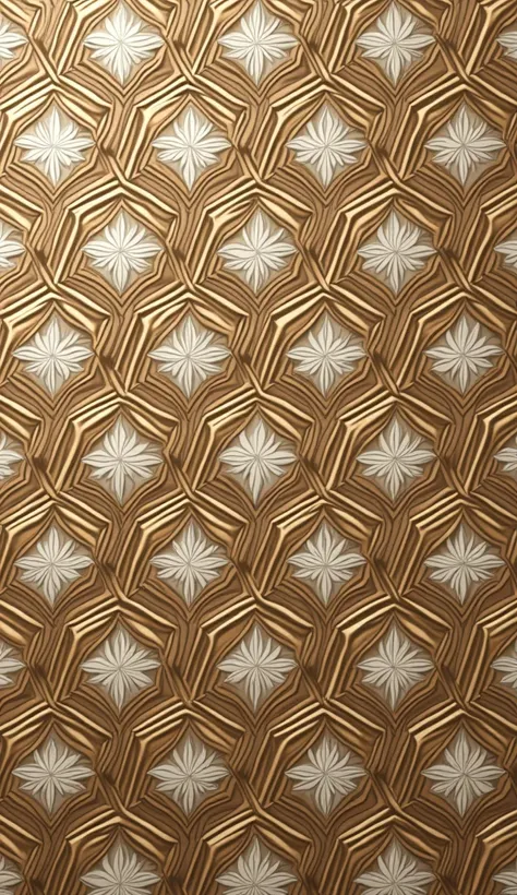 intricate seamless bamboo hexagonal pattern, iridescent strokes, surface, symmetrical, geometric art, vector design, procedural texture.