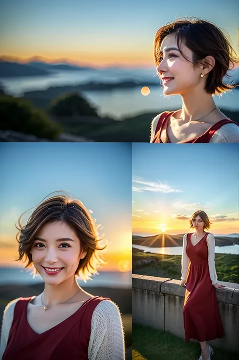 (Realistic, 超Realistic:1.4), 16K HDR, High resolution,((Whiskey Glass)),((Whiskey Bottle)),((Whiskey Glass)),Happy smile、short hair,The best smile、Japanese actress,so beautiful(It looks like the real thing),Evening Dresses,Cocktail Dresses、Whiskey Bottle、T...