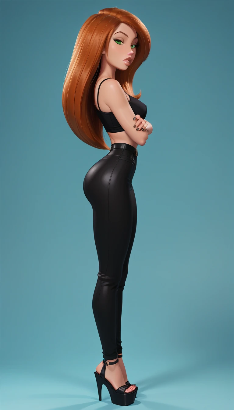 score_9, score_8_up, score_7_up, 1girl, solo, very sexy (kim possible, variety of sexy outfits, fashion model, wedge:1.3), flirt...