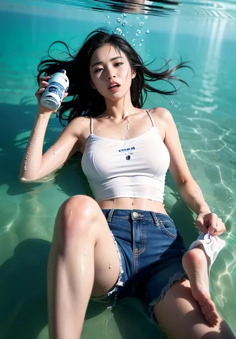 (((Underwater photography))), (((The world of Mad Max))) , (((In the sea))),A boldly composed photograph of a Japanese woman, as if taken by a famous artistic photographer, (((Blockbuster art photography)), (8k, Best Quality). A stunning composition using ...