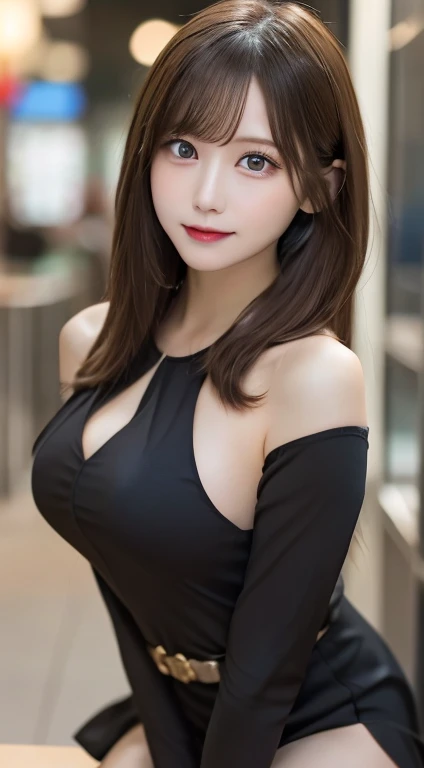 Tabletop, Best Quality, One Girl, (beautiful girl:1.3), (1:1.3), The view is very clear, (Symmetrical eyes:1.3), (Police Costume:1.2),Miniskirt Police、Enamel costume that perfectly fits the body line、Random Sexy Poses、Beautiful breasts,Big Breasts，Beautifu...