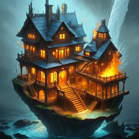 magic house, mystical, creative, novel, innovative, water, fire, wind, sensation,