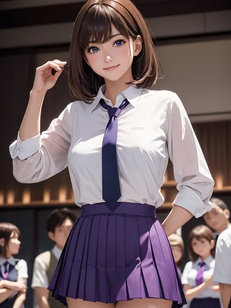 8k, Best Quality, The real picture, Intricate details, Very detailed, Ultra-high resolution, Depth Field, (Realistic,Realistic:1.2), Tabletop, Full Body Shot, 1 girl, eye_Chan, so beautiful, innocent big eyes, Beautiful breasts:1.5, 非常に詳細なeye:1.2), (Beauti...