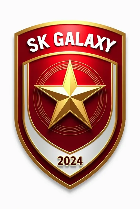 Here is a crest idea for a Turkish football team, with a detailed description:

Team name: "Galaxia Sports Club"

Shield elements:

1. shield shape:

A rounded shield with a base shaped like a "v", symbolizing strength and stability.



2. Cores:

vermelho...