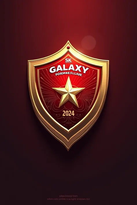 Here is a crest idea for a Turkish football team, with a detailed description:

Team name: "Galaxia Sports Club"

Shield elements:

1. shield shape:

A rounded shield with a base shaped like a "v", symbolizing strength and stability.



2. Cores:

vermelho...