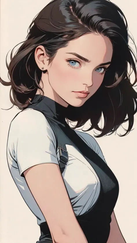 Portrait, white rectangle in the background, ready to trim, no cut parts, White background, a girl who is a chef, masterpiece,extremely beautiful woman,Excellent sense,(((perfect very white background))),American Comics,(((The Perfect One Woman))),(((one p...