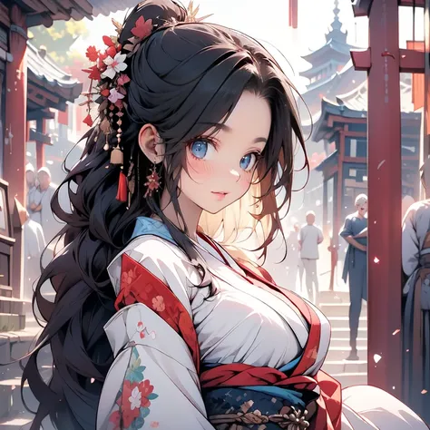 full body Waifu beautiful detailed eyes, beautiful detailed lips, extremely detailed eyes and face, longeyelashes, 1girl, sensual, young woman, sexy medium / large breasts, beautiful feminine face, nice sexy thighs, slim, sexy, erotic, beautiful clothes, p...