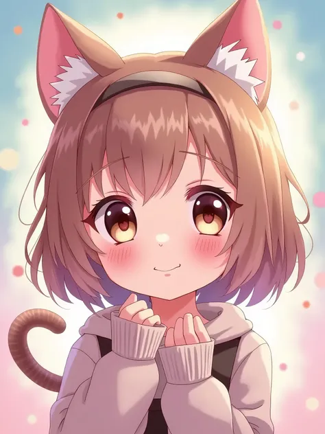 girl cat kawaii anime