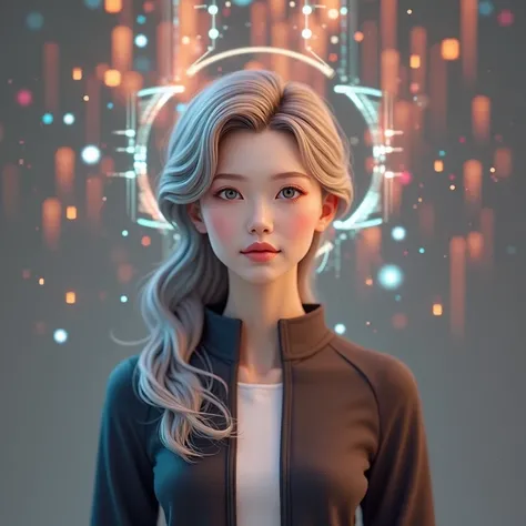 3d，beautiful girl，Artificial intelligence，Desktop screen games