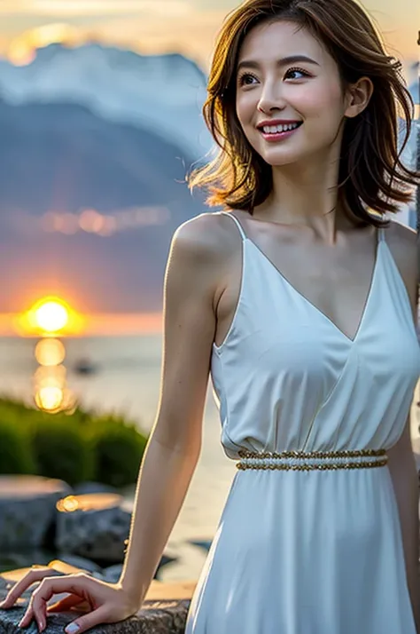 (Realistic, 超Realistic:1.4), 16K HDR, High resolution,((Whiskey Glass)),((Whiskey Bottle)),((Whiskey Glass)),Happy smile、short hair,The best smile、Japanese actress,so beautiful(It looks like the real thing),Evening Dresses,Cocktail Dresses、Whiskey Bottle、T...