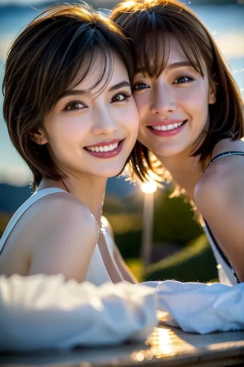 (Realistic, 超Realistic:1.4), 16K HDR, High resolution,((Whiskey Glass)),((Whiskey Bottle)),((Whiskey Glass)),Happy smile、short hair,The best smile、Japanese actress,so beautiful(It looks like the real thing),Evening Dresses,Cocktail Dresses、Whiskey Bottle、T...