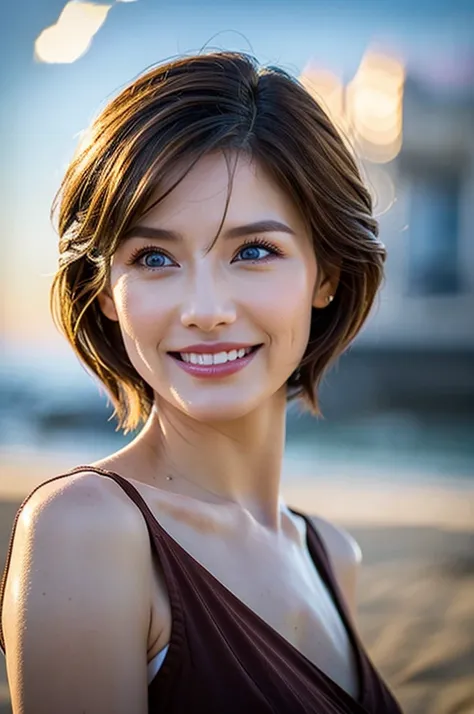 (Realistic, 超Realistic:1.4), 16K HDR, High resolution,((Whiskey Glass)),((Whiskey Bottle)),((Whiskey Glass)),Happy smile、short hair,The best smile、Japanese actress,so beautiful(It looks like the real thing),Evening Dresses,Cocktail Dresses、Whiskey Bottle、T...