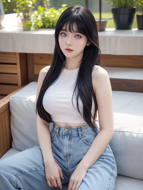 hinata hyuga standing very beautifu make Clothes with Rama written on them, tiktok video, talking animals, very cute features, cute features, cute animals, 8k ultra realistic animals, live footage, iphone video, live broadcast, original footage, trending o...