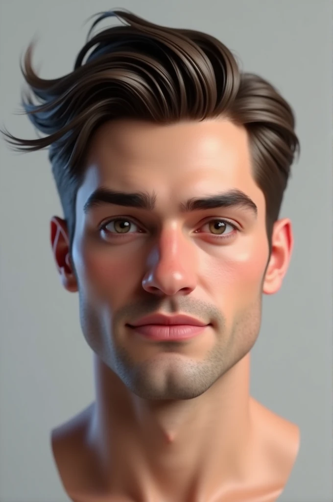 Create a face avtar of a 3d handsome person