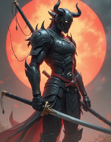 araffe dressed in a black suit holding a sword and a sword, cyborg samurai, cyber japan samurai armor, cyberpunk samurai, very beautiful cyberpunk samurai, full samurai armor spiderman, bio - mechanical ninja samurai, portrait of a cyberpunk samurai, cyber...