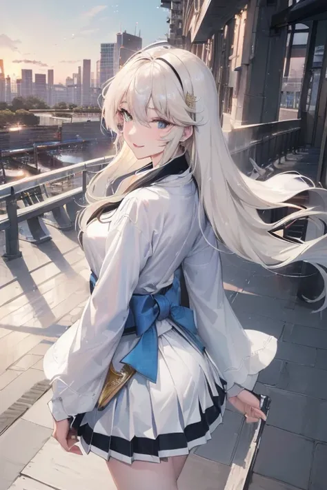 Official art, masterpiece, Sharp focus, (Beautiful, gorgeous and lovely Korean woman:1.3), (Beautiful and cute Korean:1.3), Korean beauty, Delicate and beautiful hairstyle、Eyes and face, Practical, Extremely detailed, pretty girl, Blue sky, Glowing white p...