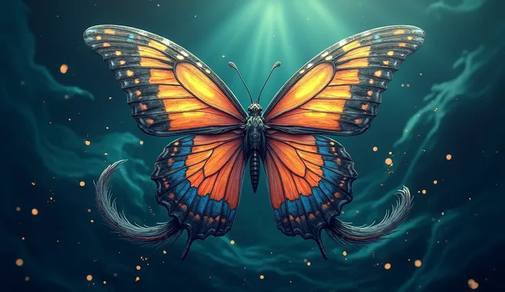  Logo that says butterfly Ocean, something creative and also allusive to Halloween