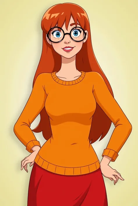 Daphne Blake dressed as Velma Dinkley