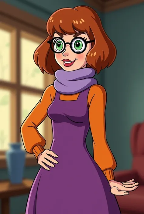 Velma Dinkley dressed as Daphne Blake