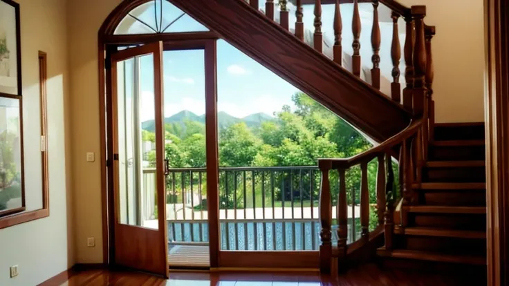 Front view of home foyer