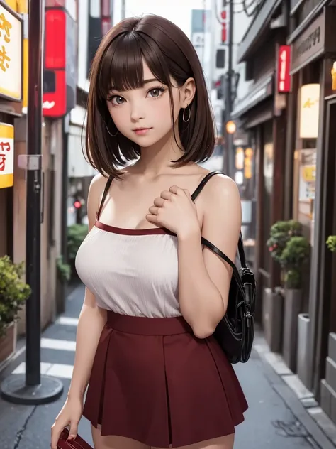 8k, Best Quality, The real picture, Intricate details, Very detailed, Ultra-high resolution, Depth Field, (Realistic,Realistic:1.2), Tabletop, Full Body Shot, ((1 girl)), eye_Chan, so beautiful, innocent big eyes, Beautiful breasts:1.5, 非常に詳細なeye, Highly d...