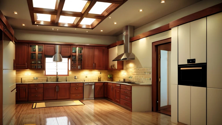 Inside view of home kitchen