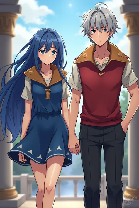 Fire Emblem Lucina and her boyfriend Robin are both wearing a Massive Popped Collar Polo