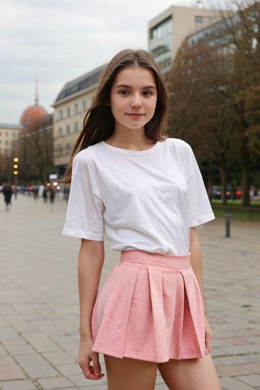 minors children beautiful girl from Berlin in miniskirt 