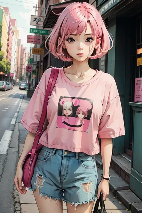 pink hair girl