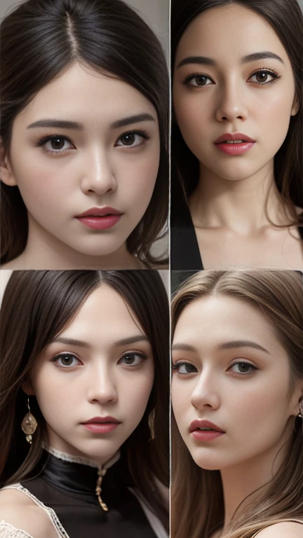 Colombian Women、Very beautiful proportions、Captivating beauty、Western style、9 heads,(Best Quality, masterpiece:1.4), (realism:1.2), (Realistic:1.2), (Absurd:1.2), (Realistic:1.3), 1 person&#39;S,Realistic Skin,1 personで,( とてもBig Eyes,Beautiful attention to...