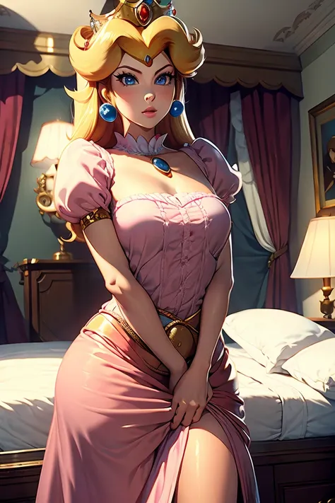 princess peach, pauline, bedroom,