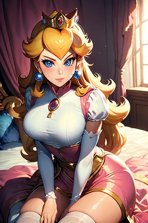 princess peach, pauline, bedroom,