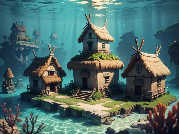 underwater indigenous village