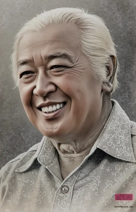 realistic photo of Indonesian second president of suharto, detail