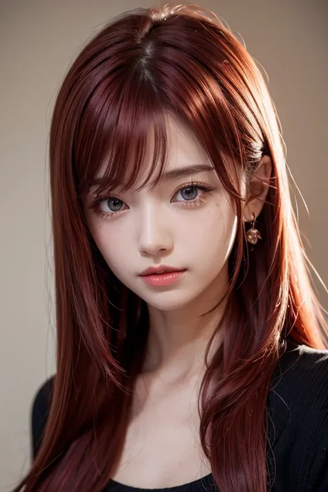 masterpiece, best quality, {best quality}, {{masterpiece}}, {high解析度}, focus, anime style, Close-up of a cartoon woman, girls design, portrait, Jisha, anime images, long hair, red hair, red hair女郎, Straight eyes, Sleek and powerful appearance, exotic, [hig...