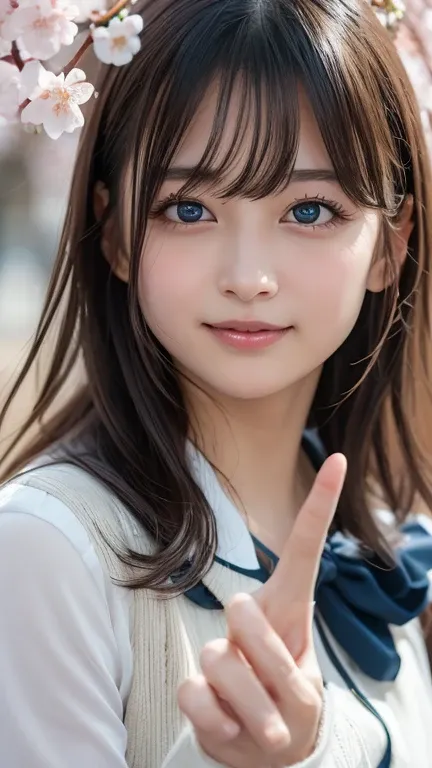 one girl, (a beauty girl, delicate girl:1.3), (:1.3),
break, (spring, Cute Uniform:1.3),
break, (Street View:1.3), (Cherry blossoms fall:1.3), (Wool gloves), Perfectly shaped fingers,
break, Extremely fine resolution, (Symmetrical eyes:1.3),
break, Small b...