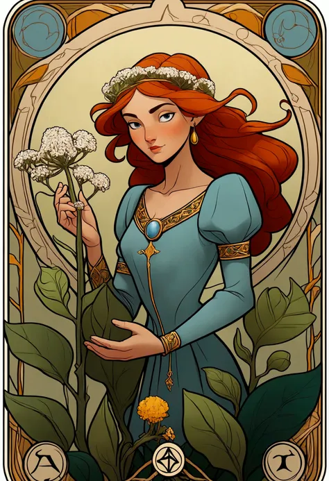 Tarot card where the main element is botany, only plants