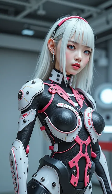 (32K:1.9, Cyber Expressions:1.9, Best Quality, masterpiece, Ultra-high resolution), Perfect dynamic composition:1.3, Detailed skin and face textures:1.3, (Futuristic Hospital, Lots of futuristic medical equipment:1.3, The moonlight of Cyber City illuminate...