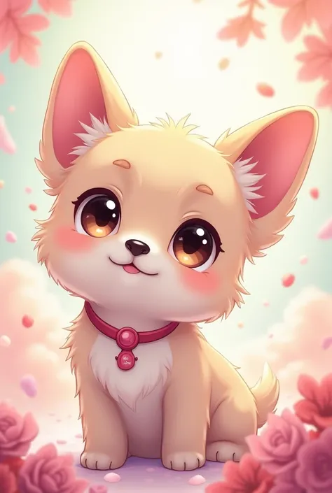 cute、Big eyes、Fancy、pastel、bright、Best Quality、Ultra delicate、anime、Cute dog