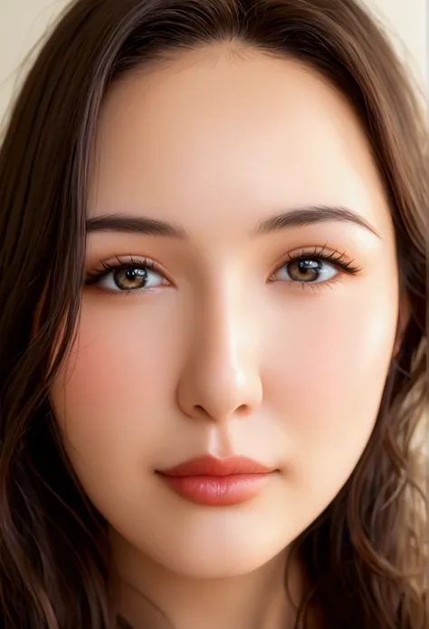 Japanese Mature、50 years old、Voluptuous、Glossy long brunette hair、Fuji frame、Narrow face and almond-shaped eyes、The corners of the eyes are slightly drooping、Double eyelids、The eyes are sunken、The bridge of the nose is clearly visible、Thin and well-shaped ...