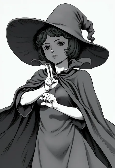 score_9, score_8_up, score_7_up, source_anime break, 1girl, solo, white background, schierke, bob cut, witch, medium breasts, wi...