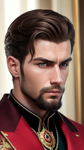 A handsome Russian man with style focus on the face