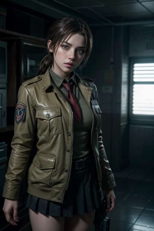 One girl dressed uniform of BSAA resident evil,she have 19 years.